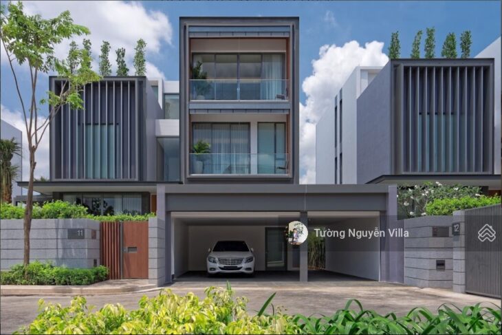 BT Ven sông Holm Villa 135 Nguyễn Văn Hưởng, PThảo Điền, 412m2, Sàn sử dụng 700m2