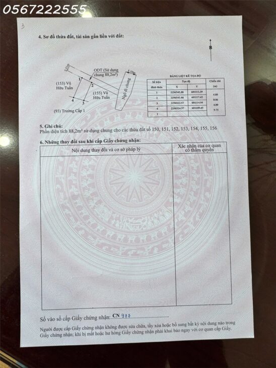 Chính chủ bán mảnh đất vuông vắn, vị trí đẹp Tại Tổ 9 Hoà Nghĩa – Dương Kinh.