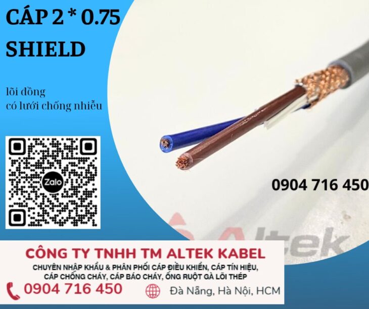 Cáp DVVS 2×0.75 tại Đà Nẵng, Hà Nội, Sài Gòn