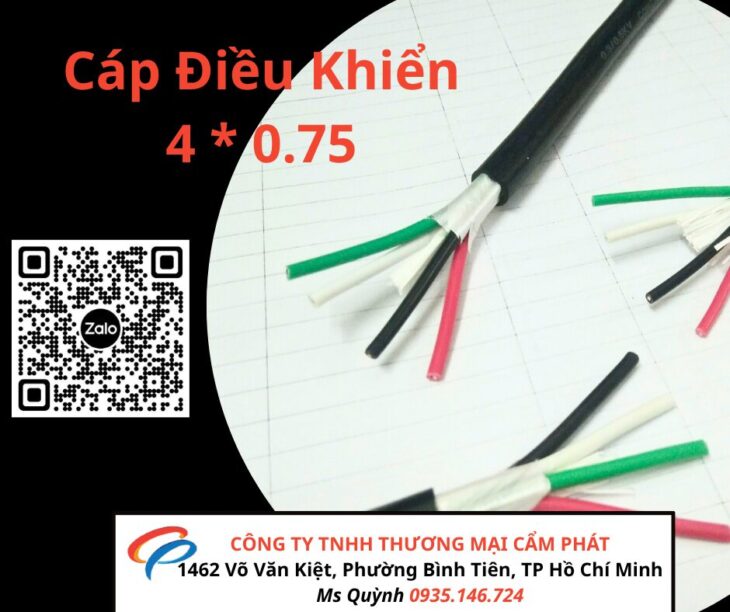 Cáp 4×0.75 CVV Sangjin kho Hồ Chí Minh