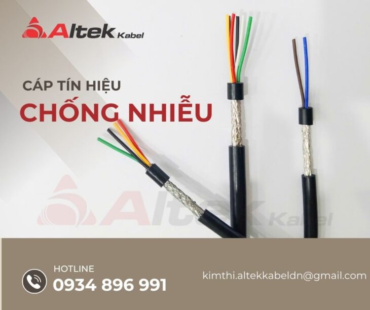 Cáp Tín Hiệu Chống Nhiễu 2×0.22mm, 4×0.22mm, 6×0.22mm, 8×0.22mm