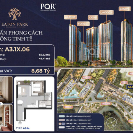 Giỏ hàng căn hộ Eaton Park giá gốc CĐT – căn hộ cao cấp 1PN, 2PN, 3PN, Shophouse Eaton Park –