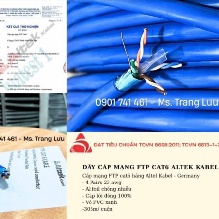 Cáp mạng FTP Cat6 Altek Kabel sẵn Đà Nẵng, Hà Nội, HCM
