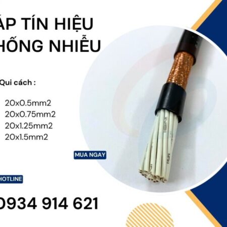 Cáp Điều Khiển 20×0.5mm² Sangjin Chống Nhiễu – Nhập Khẩu Hàn Quốc