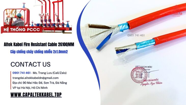 FR 2×1.0 – Cáp chống cháy chống nhiễu 2×1.0 Altek Kabel nhà phân phối