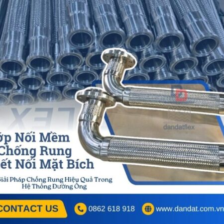 Khớp nối mềm/ Khớp nối mềm inox/ Khớp nối mềm nối bích chịu nhiệt/ Khớp nối inox chống rung