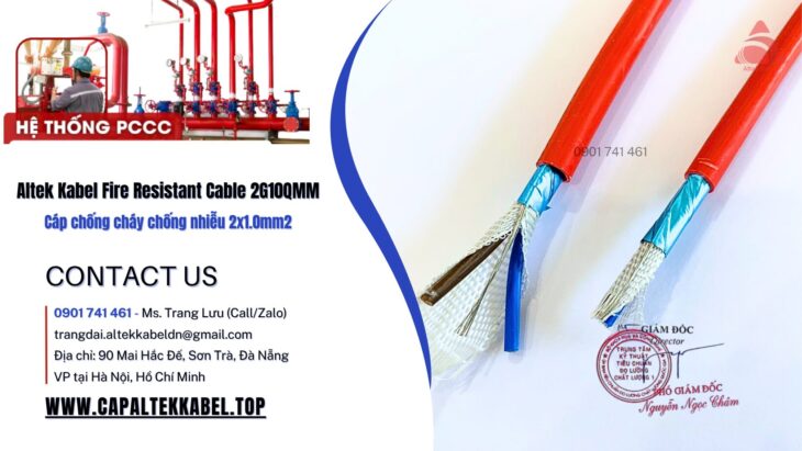 FR 2×1.0 – Cáp chống cháy chống nhiễu 2×1.0 Altek Kabel nhà phân phối