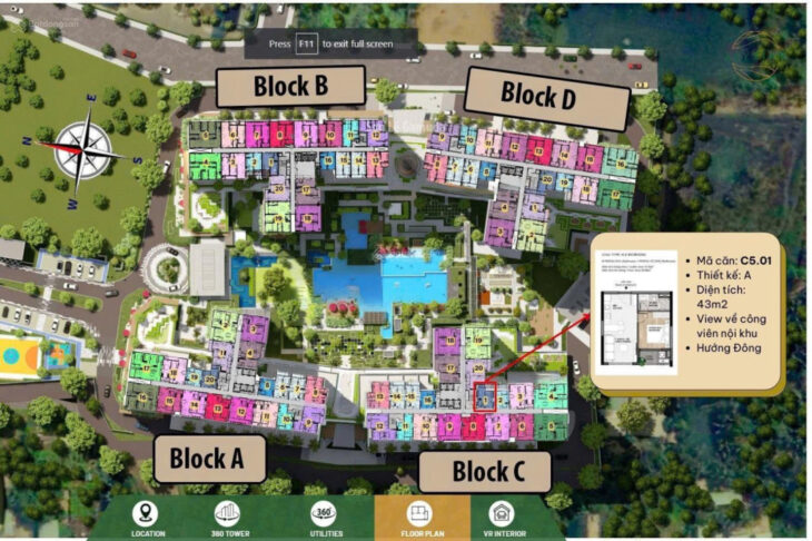 Bán căn hộ Elysian 1PN 43M GIÁ GD1 TẦNG 5&6 GIÁ TỐT NHẤT THỊ TRƯỜNG VIEW NỘI KHU