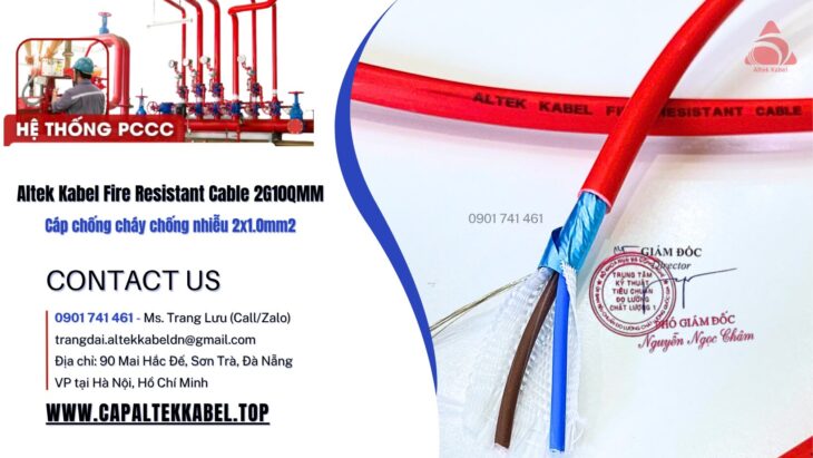 FR 2×1.0 – Cáp chống cháy chống nhiễu 2×1.0 Altek Kabel nhà phân phối