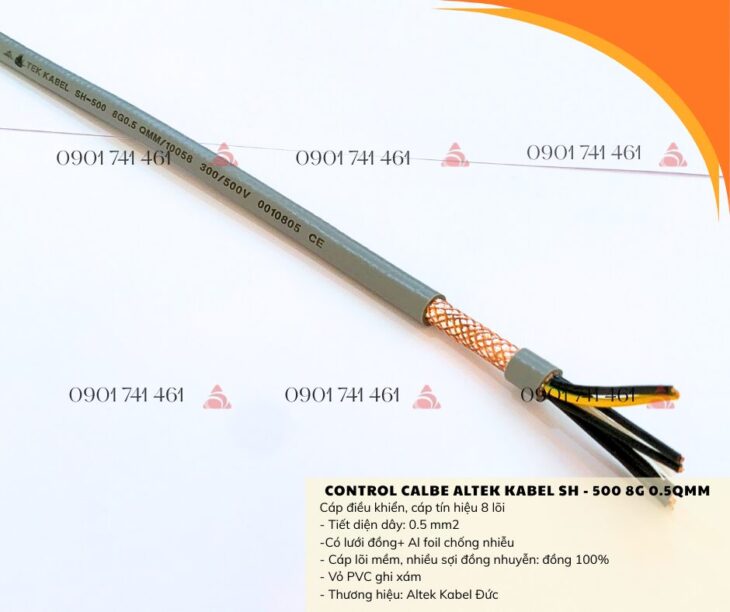 Cáp điều khiển Altek Kabel SH-500 8G0.5mm Đà Nẵng, Hà Nội
