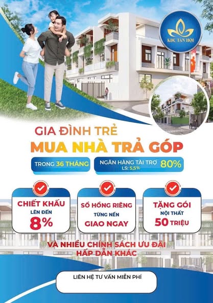 SIÊU HỜI! CHỈ TỪ 9TR/M2 DỰ ÁN PHÁT TRIỂN NHÀ Ở KHU DÂN CƯ TÂN HỘI
