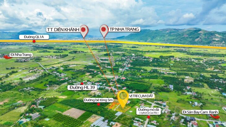 GIẢM GIÁ CỰC SỐC! ĐẤT THỔ CƯ, MẶT TIỀN ĐƯỜNG TẠI SUỐI TIÊN – DIÊN KHÁNH. GIẢM CHỈ CÒN 1,450TỶ