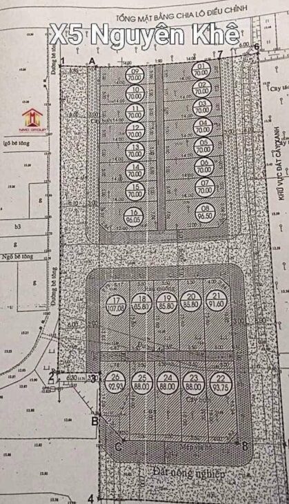 Bán Lô Đất Đấu Giá 88m² Tại X5 Nguyên Khê, Đông Anh giá siêu hấp dẫn