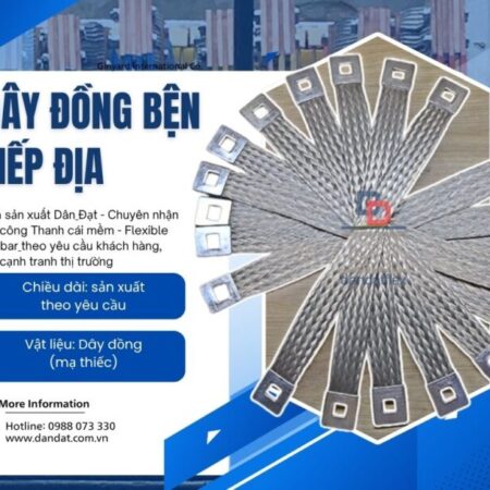 Dây đồng bện/ Dây đồng bện tiếp địa mặt bích/ Dây đồng bện tiếp địa thang máng cáp/Khớp nối đồng mềm