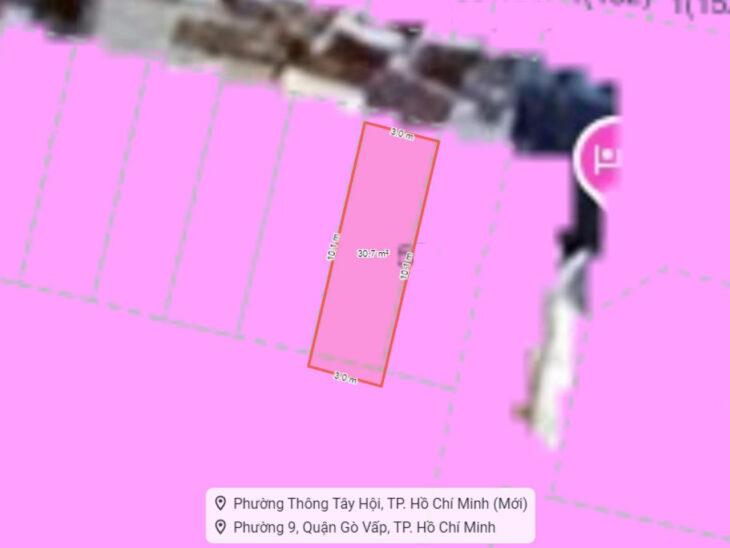 Nhà Vuông 2 tầng Hẻm xe hơi 30m2 – Đường Số 3 QV