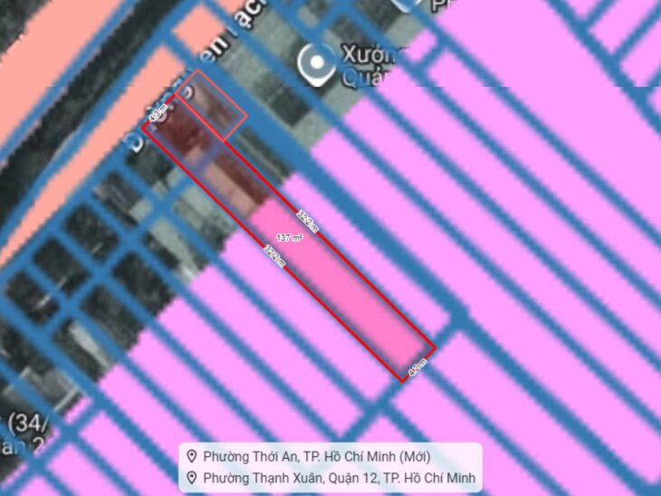 Đất vuông Hẻm xe tải 128m2 – Thạnh Xuân 24 Q12