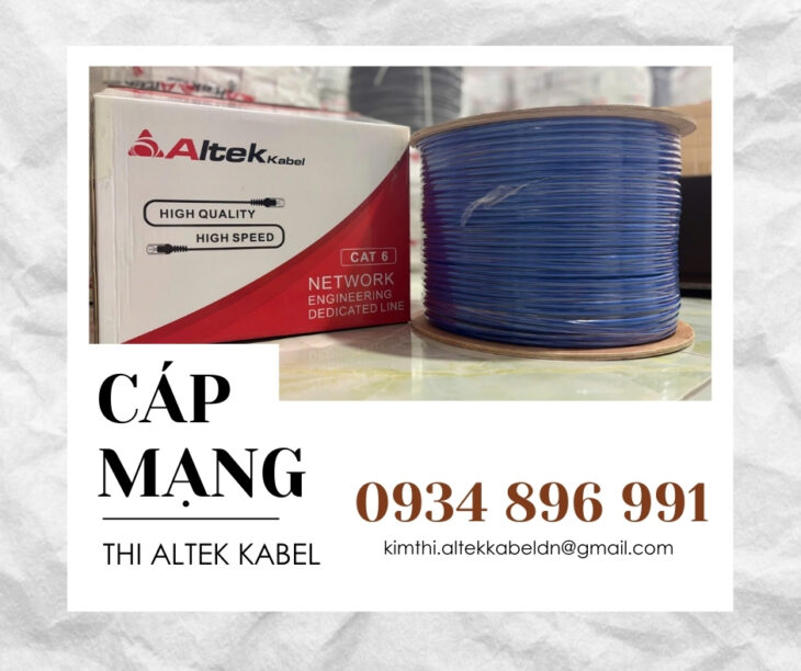 Cáp mạng UTP CAT6 Altek Kabel chính hãng