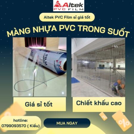 Kho màng nhựa PVC trong suốt , màng không gia áp , màng gia áp / giá rẻ hcm