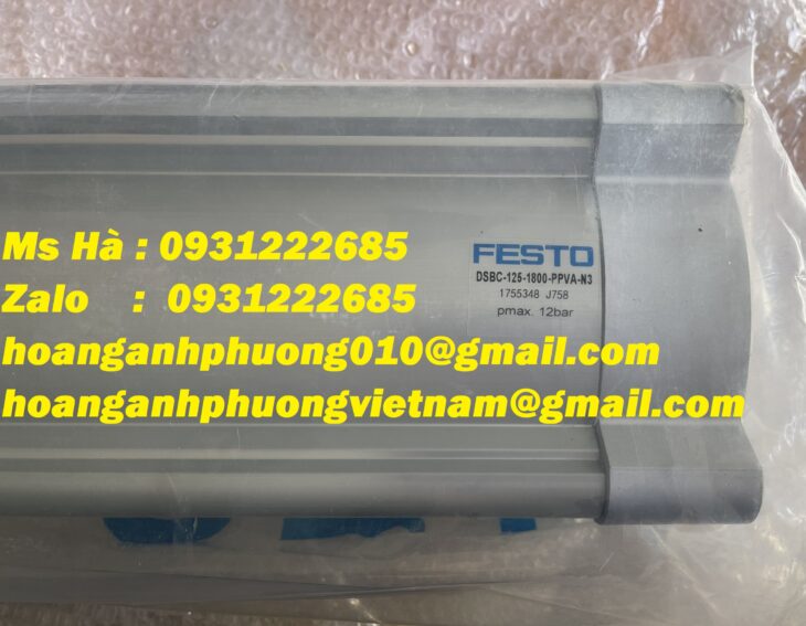 New 100% – Festo xi lanh tiêu chuẩn DSBC-125-1800-PPVA-N3