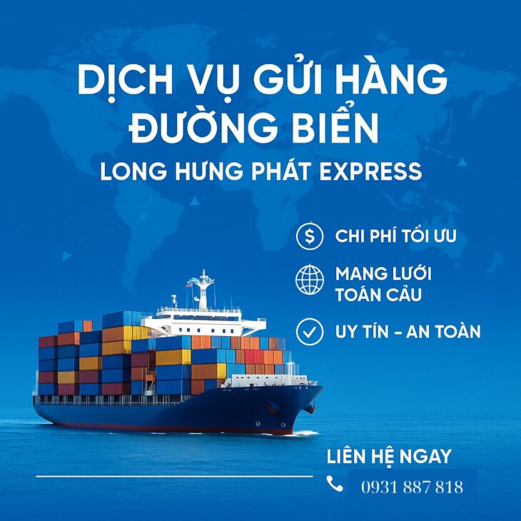 Gửi hàng đi Mỹ bằng đường biển tại Cần Thơ – Cước chỉ từ 120.000đ/ 1ký