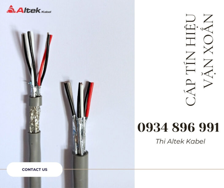 Cáp tín hiệu AWG vặn xoắn 2 lớp Altek Kabel
