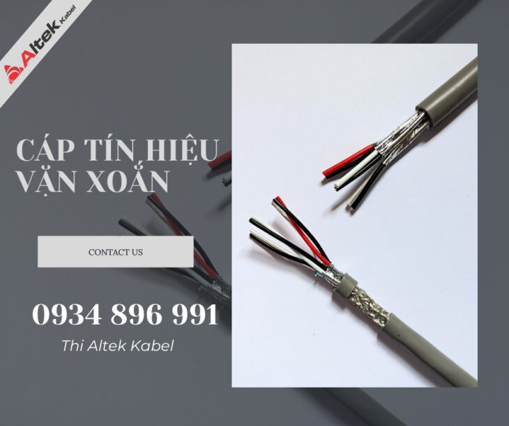 Cáp tín hiệu AWG vặn xoắn 2 lớp Altek Kabel