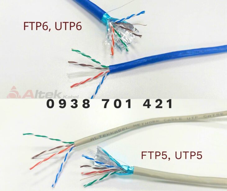 Cáp mạng FTP Cat6 Cable 4Pair 23AWG AL Foil