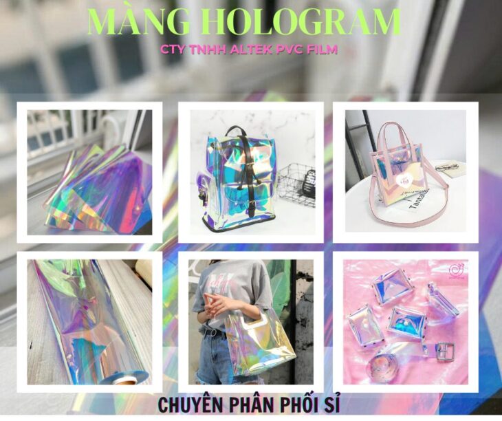 Gía màng nhựa HOLOHRAM 7 MÀU ÁNH KIM – tận xưởng