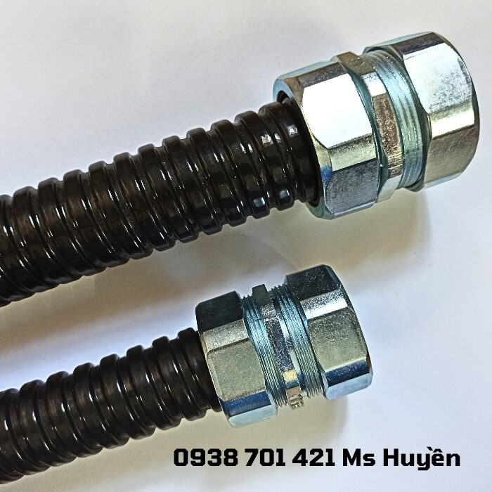 Ống ruột gà lõi thép + đầu nối
