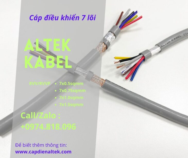 Cáp Điều Khiển 7 Lõi Altek Kabel – RVV & RVVP