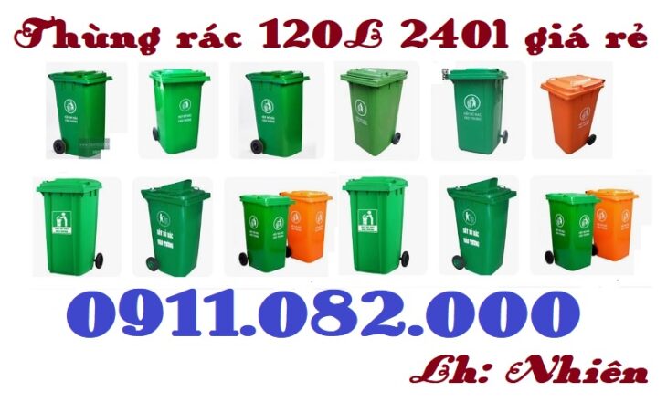 Thùng rác 120 lít, thùng rác 240 lít, thùng rác 660 lít được công ty TNHH Phan Khánh Đăng nhập khẩu