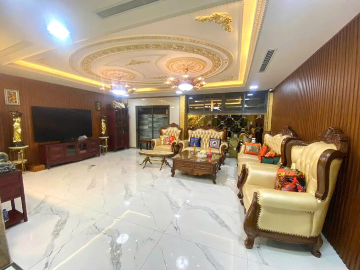 BÁN BIỆT THỰ KĐT MỸ ĐÌNH 2, HÀM NGHI – 125M² x 6T THANG MÁY – MT 7M – Ô TÔ TRÁNH – 40 TỶ