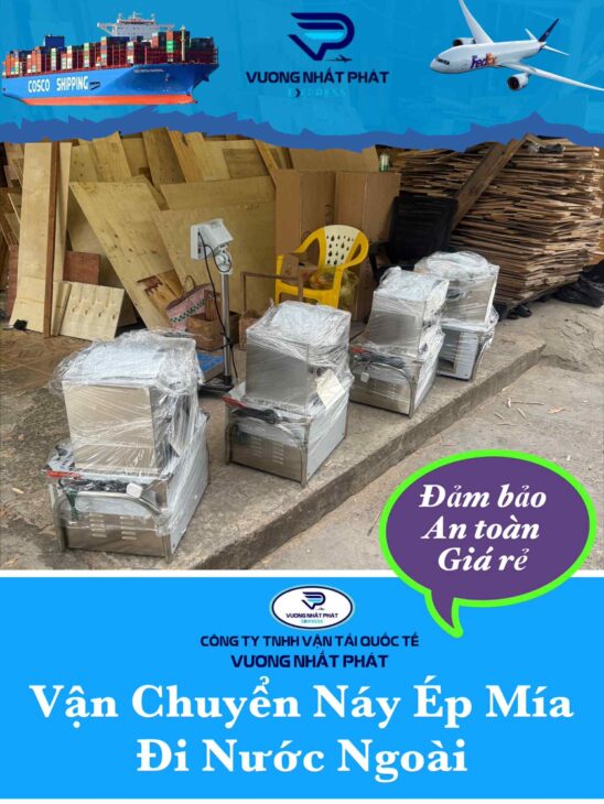 Gửi Máy Ép Nước Mía Đi Mỹ – Đóng Gói Chuyên Nghiệp