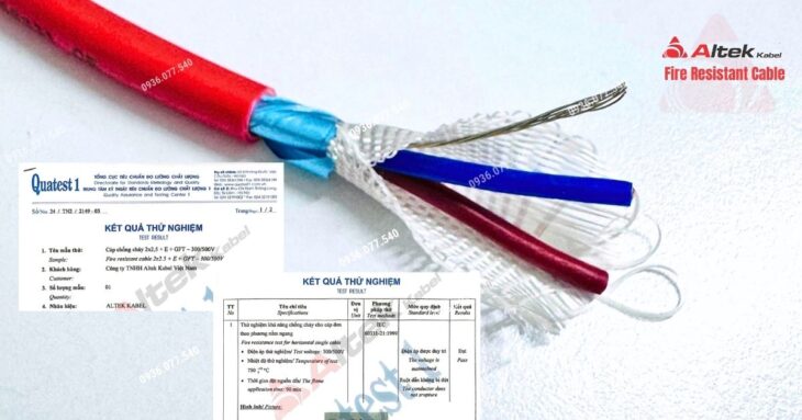 Cáp chống cháy chống nhiễu Altek Kabel 2×2.5mm² – Chính hãng, giá tốt