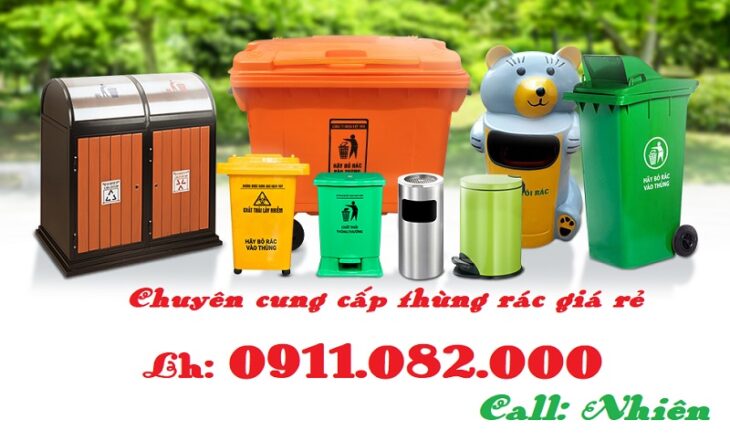 Thùng rác 120 lít, thùng rác 240 lít, thùng rác 660 lít được công ty TNHH Phan Khánh Đăng nhập khẩu