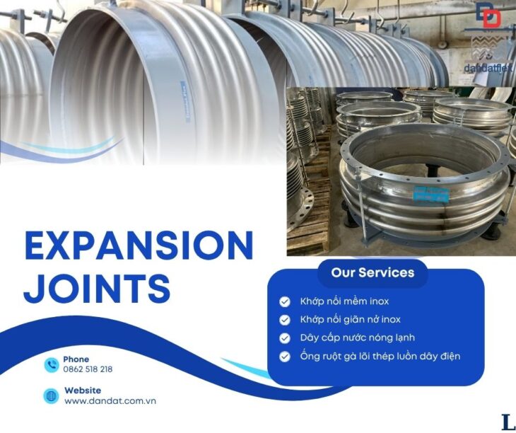 Metal Expansoin Joints, Ống bù trừ giãn nở, Khớp co giản inox, Khớp chống rung, Ống giản nở inox 304