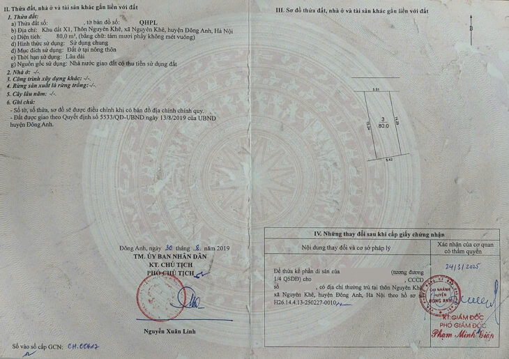 ✅ Bán đất đấu giá X1 Nguyên Khê – 80m – View công viên – Đường rộng 20m