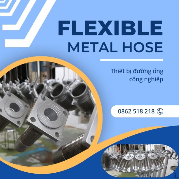 Khớp nối mềm inox chống rung, khớp nối mềm nối bích, khớp giảm chấn, ống mềm inox chịu nhiệt DN20