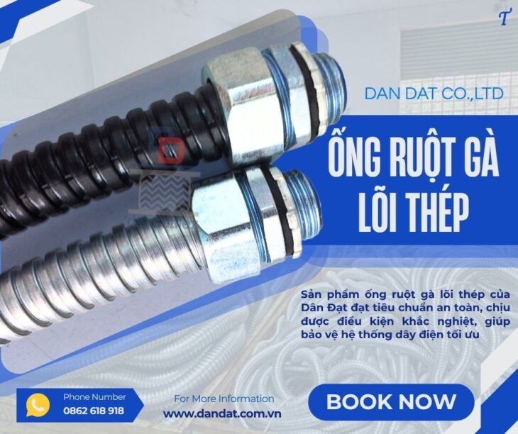 Ống ruột gà lõi thép/ Ống ruột gà lõi thép bọc nhựa/ Ống ruột gà lõi thép bọc PVC/ Ống luồn dây điện