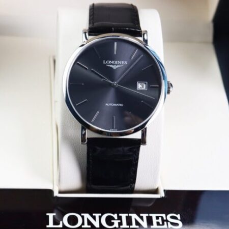ĐH Nam – Longines Elegant Collection L4.910.4.72.2 Mặt Xám Size 39mm Automatic Fullbox.