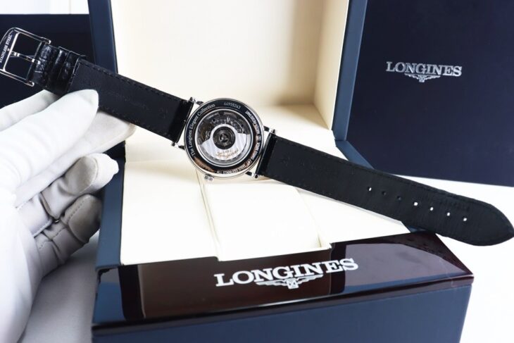 ĐH Nam – Longines Elegant Collection L4.910.4.72.2 Mặt Xám Size 39mm Automatic Fullbox.