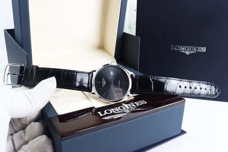 ĐH Nam – Longines Elegant Collection L4.910.4.72.2 Mặt Xám Size 39mm Automatic Fullbox.