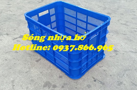 Sọt nhựa hở có đáy, sọt nhựa nguyên sinh, bán sọt hở có đáy đặc tại Hà Nội
