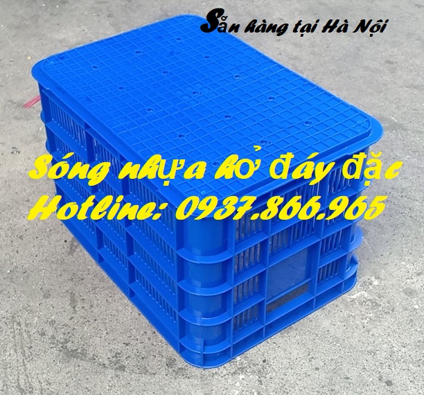 Sọt nhựa hở có đáy, sọt nhựa nguyên sinh, bán sọt hở có đáy đặc tại Hà Nội