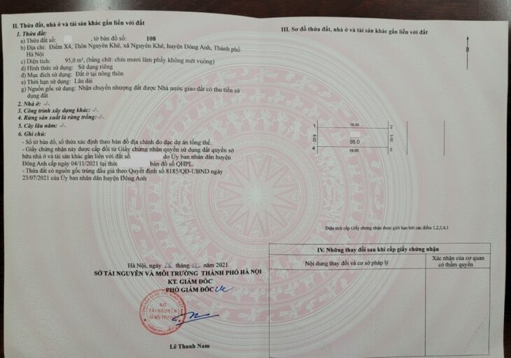 ✅ Bán đất đấu giá X4 Nguyên Khê – 95m – Sát chợ Lắp Ghép – Mặt đường 20m