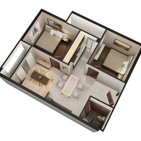 Bán căn hộ 2PN, Giá 950tr bao hết thuế phí sổ tại HQC Plaza, Hoàng Quân, Bình Chánh. Lh 0986647779