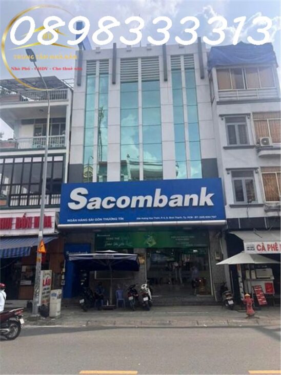 Bán tòa nhà Mặt tiền 29A Hoàng Hoa Thám, DT 8.7x26m, 4 tầng, Sacombank đang thuê 140 triệu/tháng ,