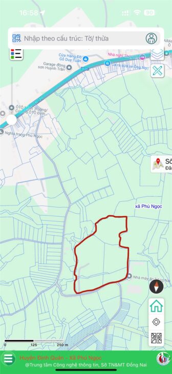 (Chính chủ) Bán đất 52827 m2 khu vực Xã Phú Ngọc, Định Quán, Đồng Nai