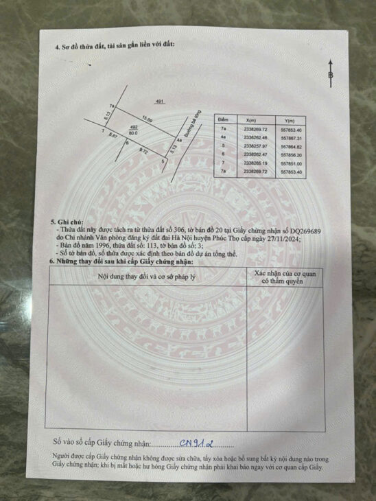CẦN BÁN NHANH 80M2 ĐẤT #VÕNG XUYÊN _ #PHÚC THỌ _ HÀ NỘI.