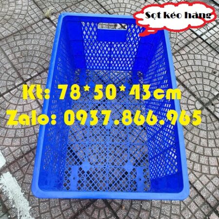 Sọt kéo hàng , sọt 5 bánh xe, sọt nhựa nguyên sinh cao cấp, thùng nhựa sọt nhựa